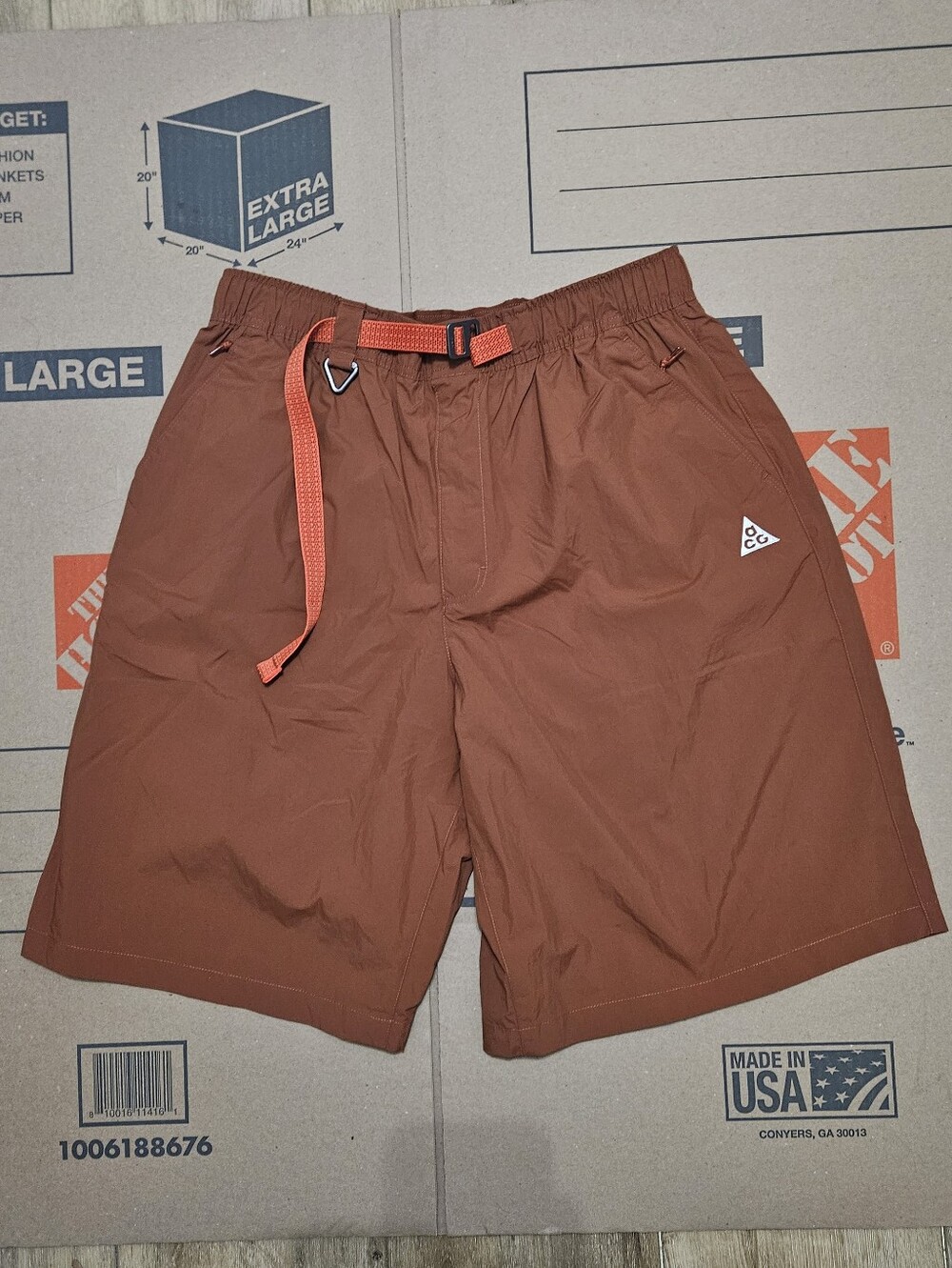 Nike ACG Orb Weaver UV Repel Red Oversized Shorts